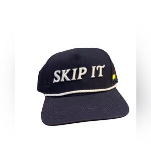 Masters "SKIP IT" GOLF HAT (BLUE W/WHITE BRAIDED TRIM AND MASTERS LOGO)